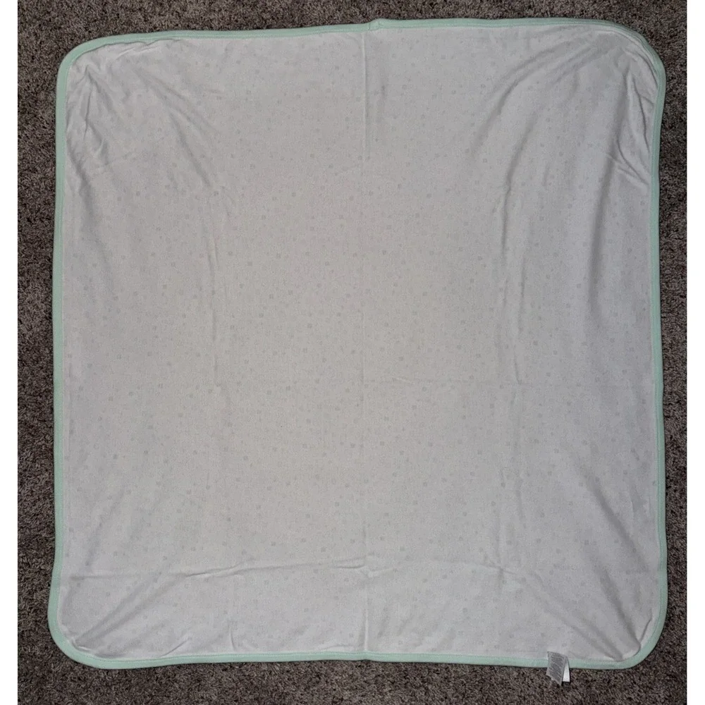 Precious Firsts Baby Blanket Owl Sheep Bear Lamb Cotton White Green Brown Carter
